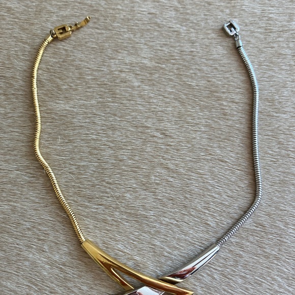 Givenchy necklace two tone vintage-stamped - Picture 10 of 10